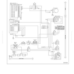 Puede incluir: Un diagrama de circuito detallado para una fuente de alimentaci&oacute;n del controlador del motor, con etiquetas y s&iacute;mbolos de componentes. El diagrama incluye texto como "Failure Code [CA441]" y "Circuit Diagram (Engine Controller Power Supply)".