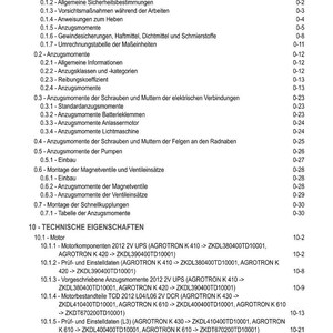 Manual de taller en PDF para tractores Deutz-Fahr Agrotron k410 k420 k430 k610 / Servicio y reparación / Descarga instantánea imagen 3