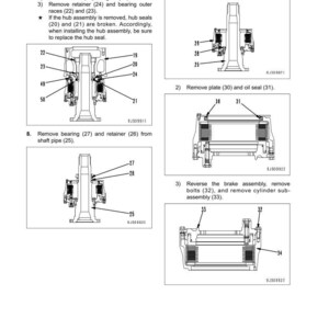 Pode incluir: Diagrama de montagem e desmontagem de um conjunto de caixa do eixo de transmiss&atilde;o 300, com ilustra&ccedil;&otilde;es detalhadas dos componentes do conjunto do cubo e do freio. Inclui etiquetas para parafusos, engrenagens e veda&ccedil;&otilde;es, com instru&ccedil;&otilde;es. Texto: "BED10E1-02GC" e "DX50 Series."