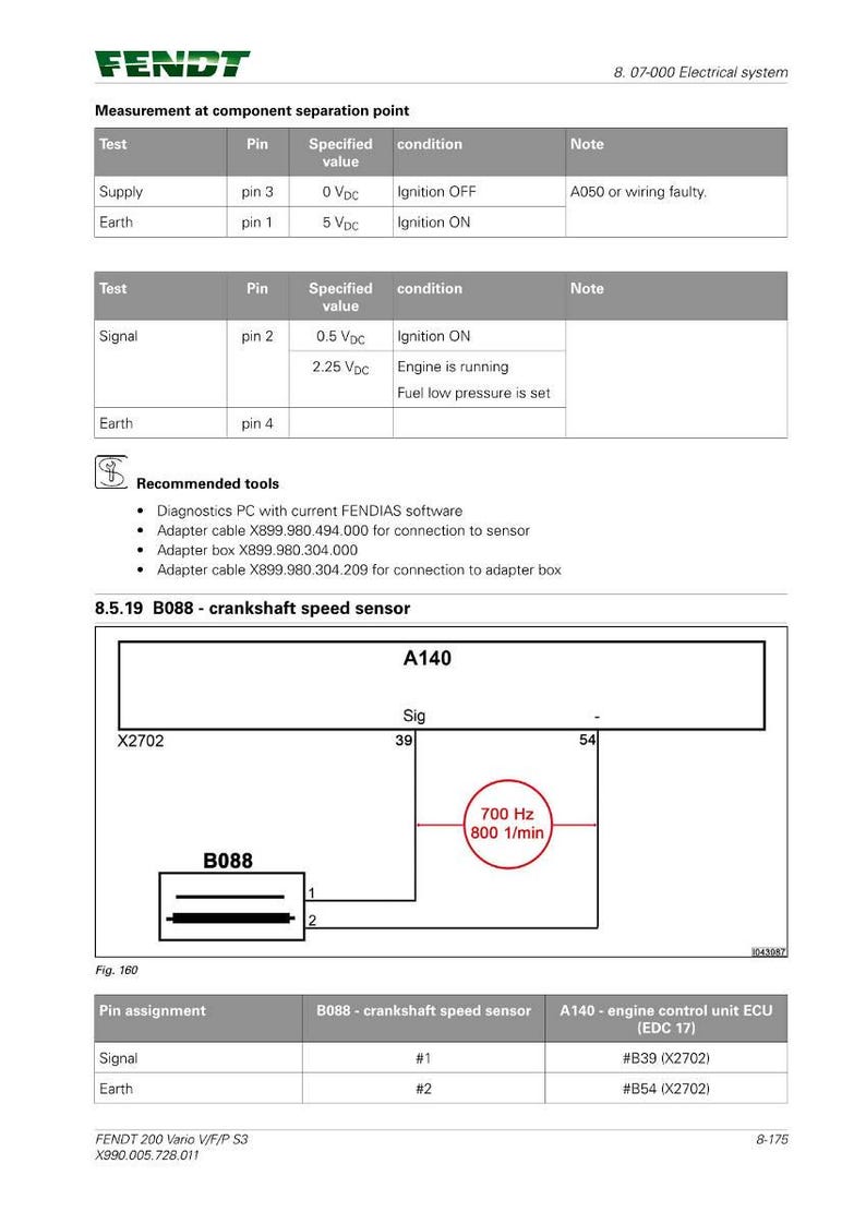 Manual de taller del tractor Fendt 200 Vario v f p s3 en PDF / Servicio y reparación / Descarga instantánea imagen 9