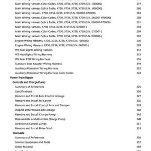 K&ouml;nnte beinhalten: Eine detaillierte Liste technischer Spezifikationen und Verfahren, einschlie&szlig;lich Kabelb&auml;umen, Farbcodierungen und Reparaturanweisungen. Das Dokument behandelt verschiedene Komponenten und Systeme, wie z. B. den Antriebsstrang.