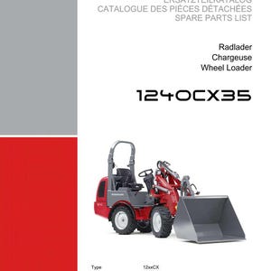 Weidemann 1240Cx35 Wheel loader Parts Manual PDF | Illustrated Catalog | Instant Download image 2