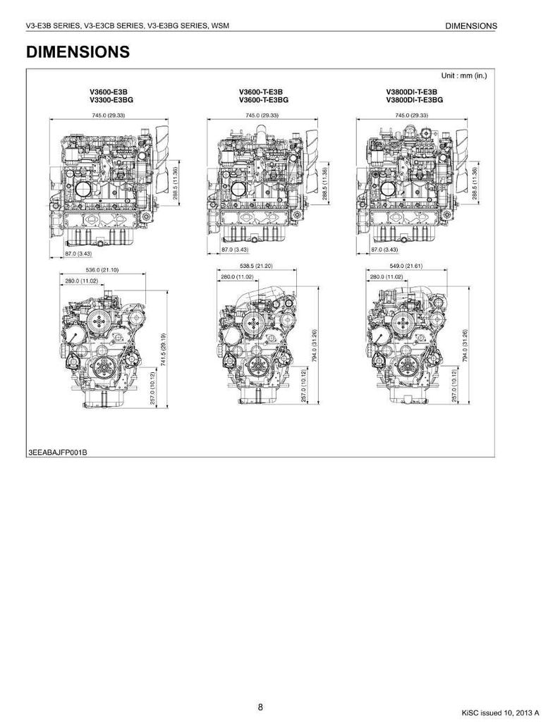 クボタ V3 e3b e3cb e3bg ディーゼルエンジン ワークショップマニュアル PDF | サービス修理 | 即時ダウンロード 画像 11