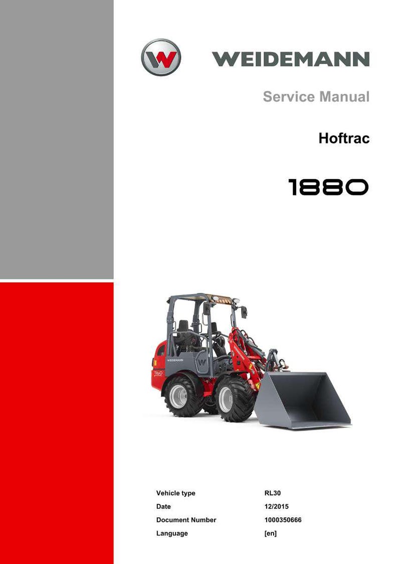 Weidemann 1880 Hoftrac Service Anleitung PDF | Werkstattreparatur | Sofort Download Bild 2