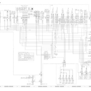 May include: An electrical circuit diagram with the title "Electrical circuit diagram" at the top. The diagram is a complex network of lines, symbols, and text, likely representing the wiring of a vehicle or machine.