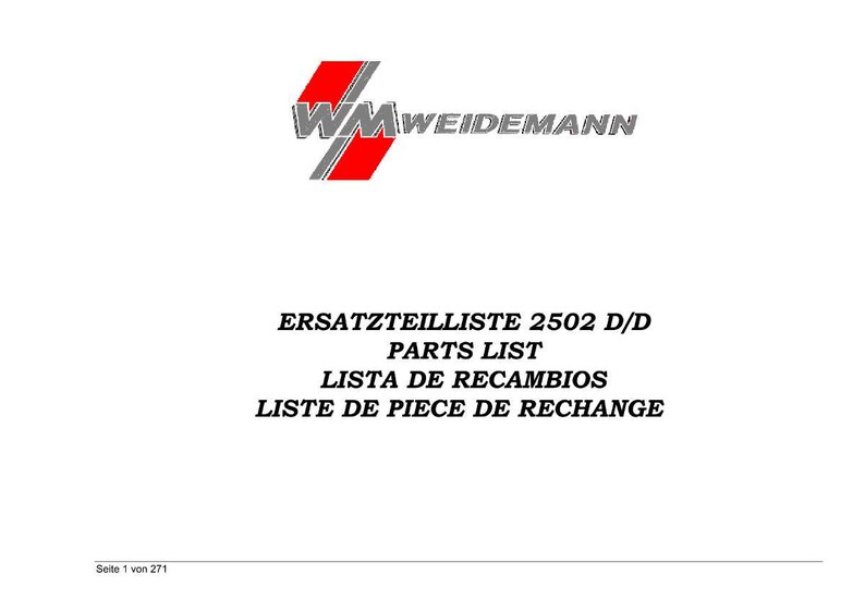 K&ouml;nnte beinhalten: Ein wei&szlig;es Dokument mit dem WM Weidemann Logo und Text wie "ERSATZTEILLISTE 2502 D/D", "PARTS LIST", "LISTA DE RECAMBIOS" und "LISTE DE PIECE DE RECHANGE". Das Dokument ist mit "Seite 1 von 271" gekennzeichnet.