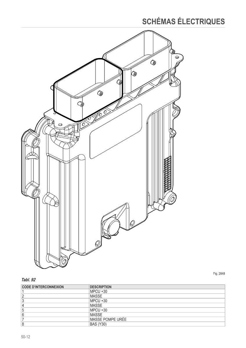 May include: An illustration of an electrical component with two rectangular boxes on top. The component has a complex design with various connectors and a grid-like structure. The text "SCH&Eacute;MAS &Eacute;LECTRIQUES" is at the top.