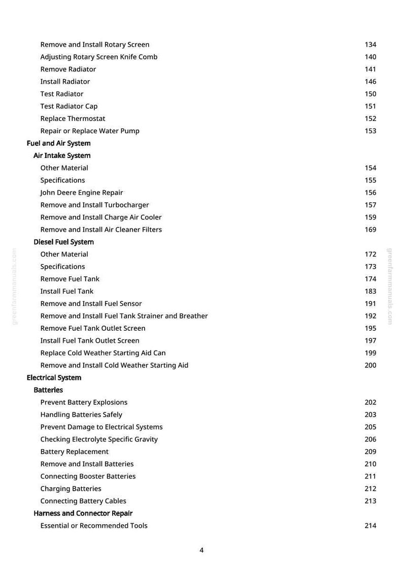 John Deere 9650 Cts skördetröska Teknisk manual PDF | Direkt nedladdning bild 6