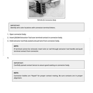 Puede incluir: Imagen de un conector WEATHER PACK&trade; con instrucciones. La imagen muestra un cuerpo del conector y una herramienta que se utiliza para extraer un cable. El texto incluye instrucciones de uso y notas de seguridad.