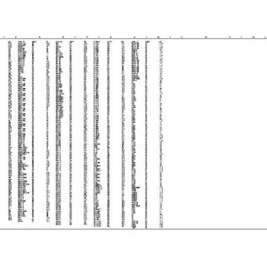 May include: A detailed technical drawing on white paper, featuring numerous columns of text and symbols. The drawing is in black and white, with a small title block in the bottom right corner. The overall design is highly structured and precise.