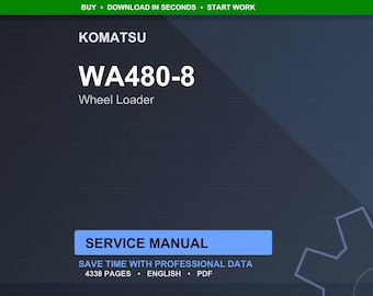 Komatsu WA480-8 wiellader servicehandleiding reparatiewerkplaats PDF-download