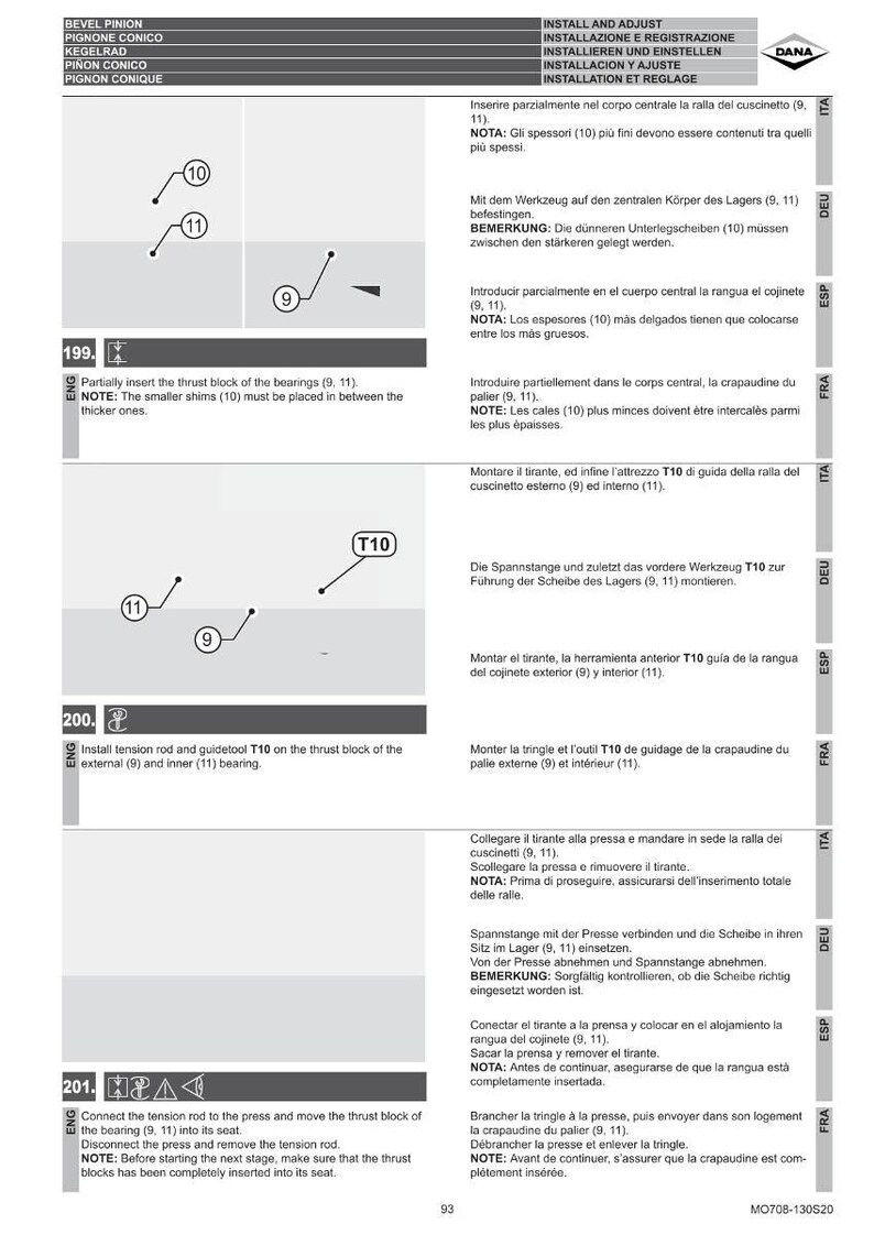 Dana 708 130 S20 Axel Verkstadsmanual PDF | Service Reparation | Direkt Nedladdning bild 9