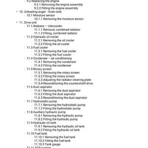 Massey ferguson 7380 7382 Centora auto level Combine Service Manual PDF | Workshop Repair | Instant Download image 7