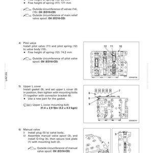 Puede incluir: Diagrama de montaje y desmontaje de una v&aacute;lvula de control de transmisi&oacute;n. Incluye medidas en mm y Nm, y diagramas de componentes de la v&aacute;lvula. El texto incluye "DESMONTAJE Y MONTAJE" y "V&Aacute;LVULA DE CONTROL DE TRANSMISI&Oacute;N".