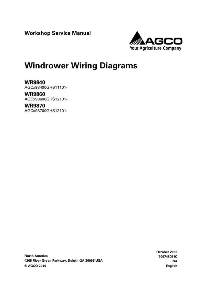 Massey ferguson Wr9840 wr9860 wr9870 windrower Tractor Wiring diagrams PDF | Instant Download image 2
