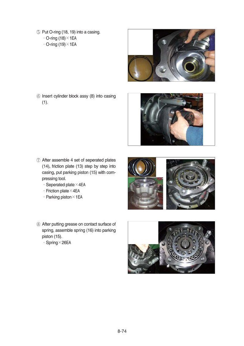 Manual de servicio de la excavadora de orugas HYUNDAI R505LVS / PDF / Descarga instantánea imagen 5