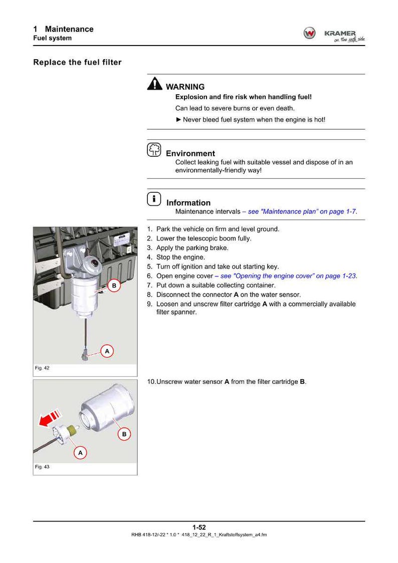 Wacker neuson kramer 2706, Kt276 Teleskoplader Reparaturanleitung PDF | Service Werkstatt | Sofort Download Bild 3