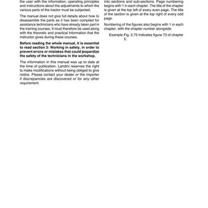 May include: A page from a training manual with the title "Introduction" at the top. The text describes the manual's purpose, structure, and safety instructions. The page includes section headings and example figure references.
