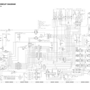 May include: A detailed electrical circuit diagram, labelled "ELECTRICAL CIRCUIT DIAGRAM" and "Serial No. 57295 and up". The diagram is a complex network of lines, symbols, and text, all in black and white.