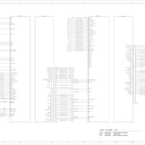 May include: A detailed technical diagram of an electrical component, featuring numerous lines, labels, and connectors. The diagram is predominantly white with black lines and text, and includes the text "M1 CONVERSION JUMPER HARNESS".