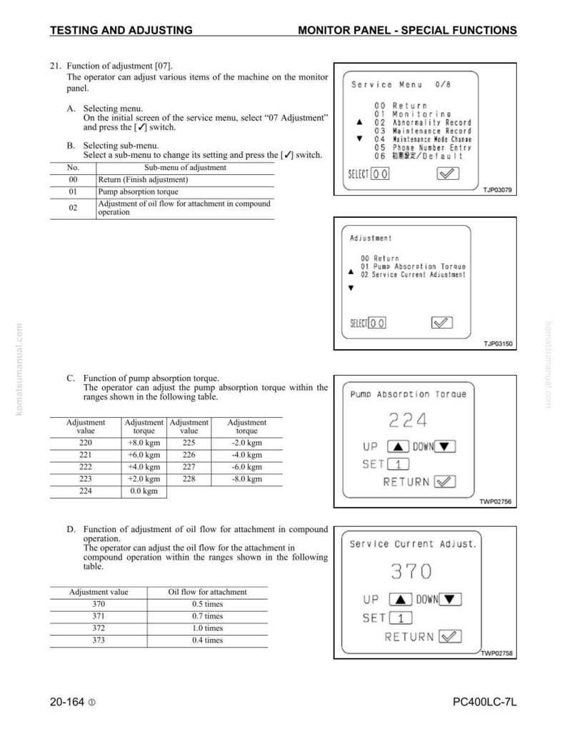 Komatsu PC400lc-7L Grävmaskin Servicemanual PDF | Verkstadsreparation | Direktnedladdning bild 6