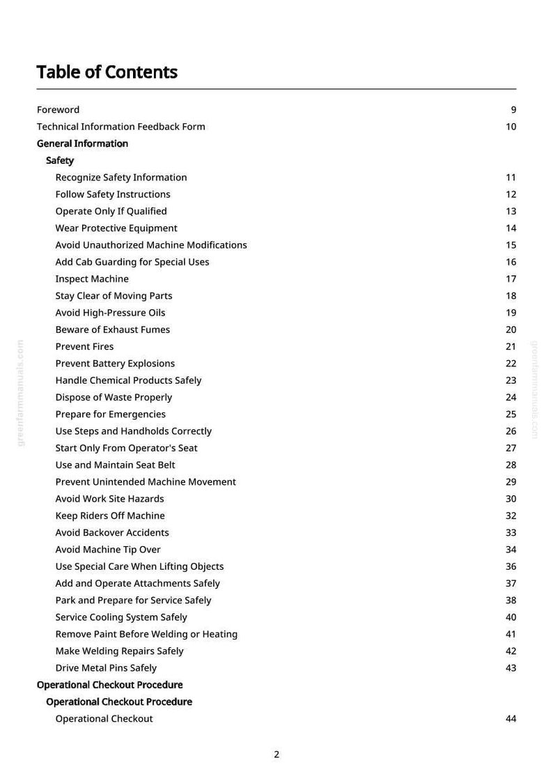 John Deere 200Clc, 230Clc, 270Clc Excavator Test Manual PDF | Instant Download image 4