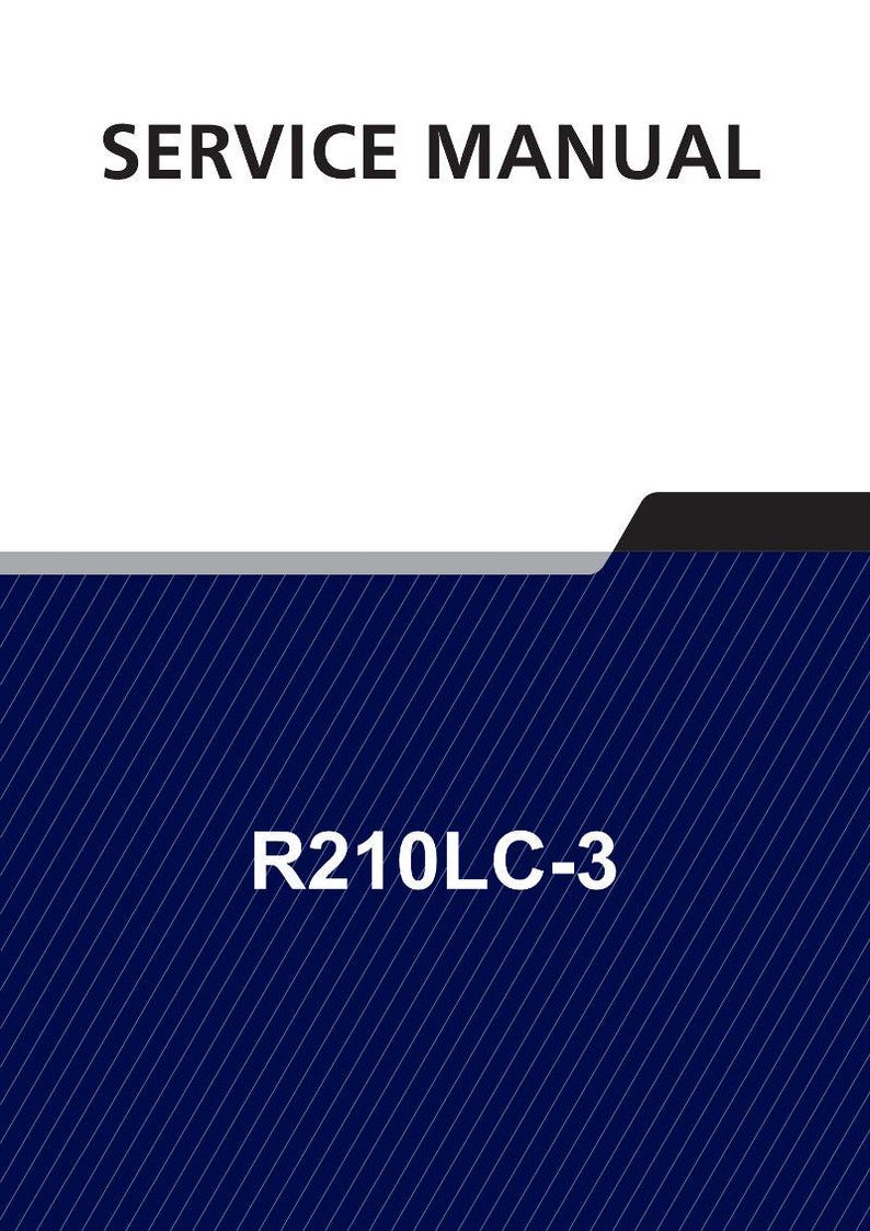 Manuel d'entretien de la pelle sur chenilles HYUNDAI R210LC-3 | PDF | Téléchargement instantané image 1