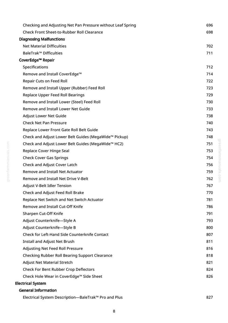 John Deere 460 M, 460 M Precutter, 560 M, 560 M Precutter Ballenpresse Technisches Handbuch Pdf | Sofort Download Bild 9
