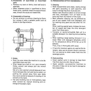 Pu&ograve; includere: Diagramma tecnico con istruzioni per lo smontaggio e il montaggio di macchinari. Include illustrazioni di componenti, consigli di sicurezza e procedure di pulizia. &Egrave; un manuale.