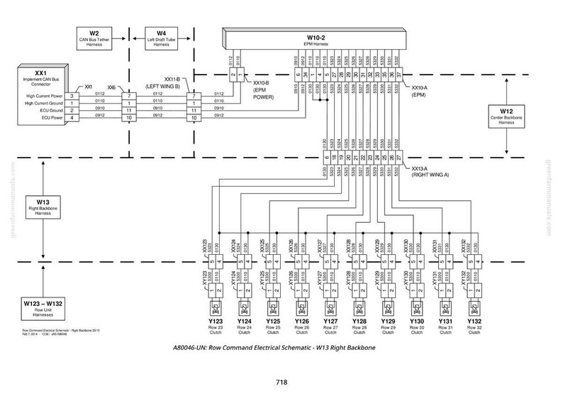 May include: Electrical schematic diagram with multiple components and wiring connections. The diagram includes labels such as "XX1", "W2", "W4", and "W10-2". The text "Row Command Electrical Schematic" is also visible.