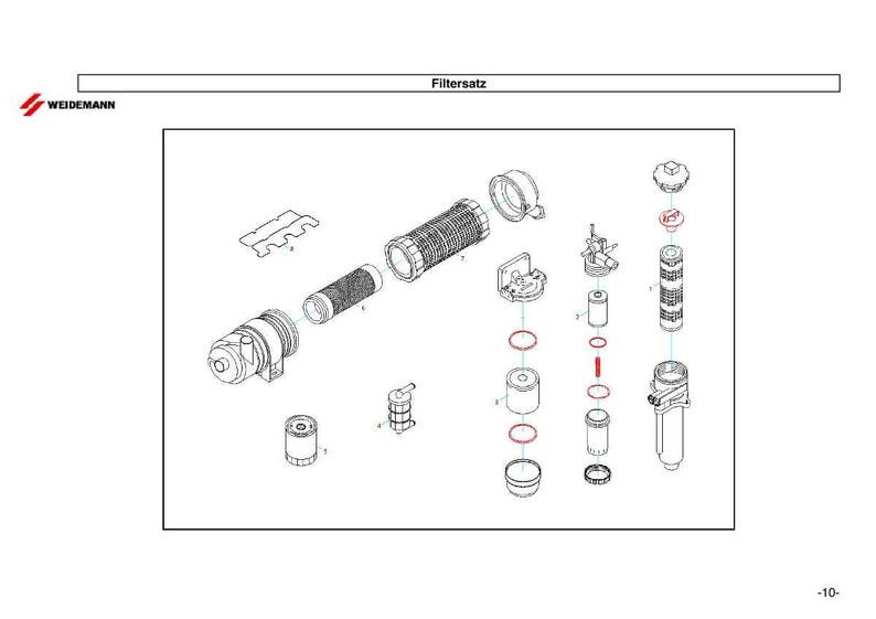 Weidemann 1250 P33 dbe Wheel loader Parts Manual PDF | Illustrated Catalog | Instant Download image 10