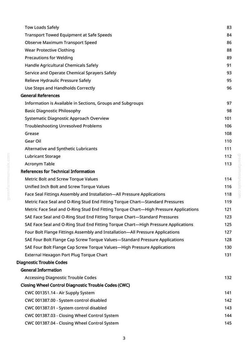 John Deere DB80 48-radig, DB88 48-radig, DB90 36-radig, DB80 32-radig, DB44 24-radig, DB66 36-radig planteringsmaskin Diagnostikmanual PDF | Direktnedladdning bild 2