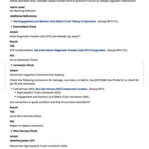 May include: A white page with black text detailing diagnostic and repair procedures for a 5-volt sensor and supply unit. The document includes troubleshooting steps, connector checks, and wiring diagrams.