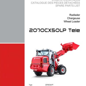 Weidemann 2070Cx50lp tele Wheel loader Parts Manual PDF | Illustrated Catalog | Instant Download image 2