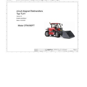 Manual de reparación en PDF / Servicio de taller / Descarga instantánea de la manipuladora telescópica Wacker Neuson Kramer 1445 imagen 8