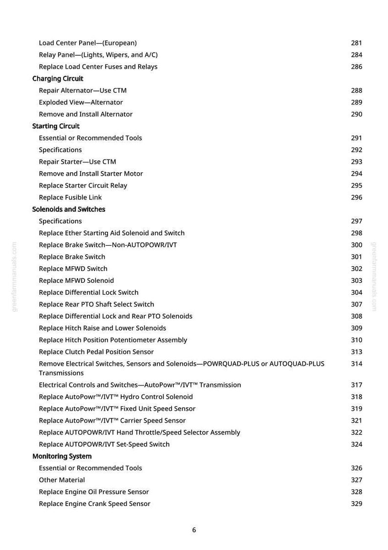 John Deere 7720, 7820, 7920 traktordiagnosmanual PDF | Direktnedladdning bild 8