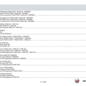 Weidemann 3080Lp Wheel loader Parts Manual PDF | Illustrated Catalog | Instant Download image 11
