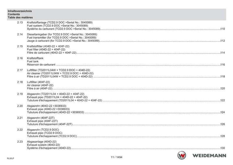 Weidemann 3080Lp Wheel loader Parts Manual PDF | Illustrated Catalog | Instant Download image 11