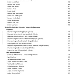 John Deere S100, S110, S120, S130, S140, S160, S170, S180 Lawn Tractor Technical Manual Pdf | Instant Download image 9