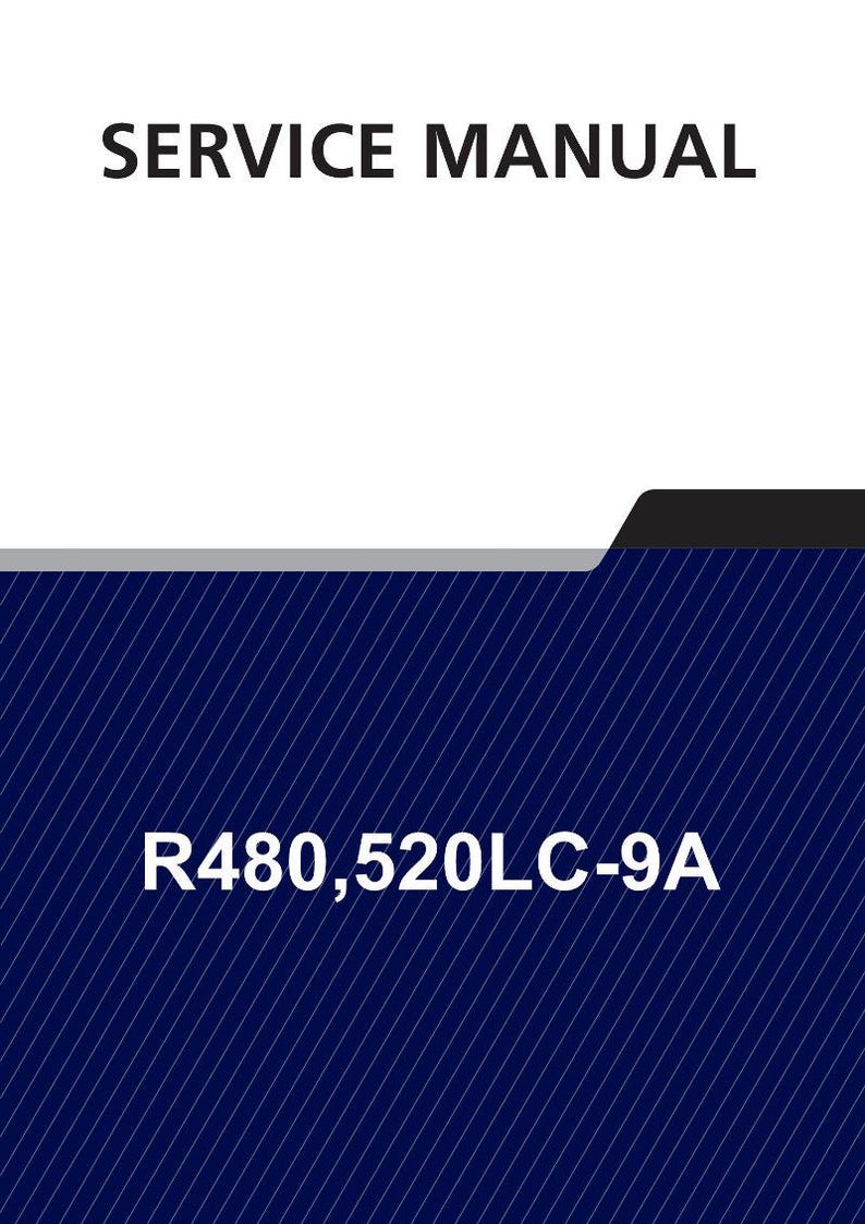 HYUNDAI R480,520LC-9A Bandgrävare Servicemanual | PDF | Direktnedladdning bild 1
