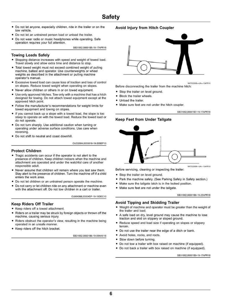 Pode incluir: Documento de seguran&ccedil;a com texto e ilustra&ccedil;&otilde;es. Os t&oacute;picos incluem reboque de cargas, prote&ccedil;&atilde;o de crian&ccedil;as e preven&ccedil;&atilde;o de les&otilde;es. Diagramas mostram o engate correto do reboque e procedimentos de seguran&ccedil;a.