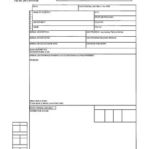 May include: A white document titled "PROPOSAL FOR MANUAL OR CSS REVISION" with text fields for company information, manual description, and problem details. Includes the DataKom Publishing Corporation address.