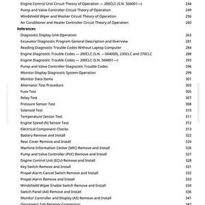 John Deere 200Clc, 230Clc, 270Clc Excavator Test Manual PDF | Instant Download image 5