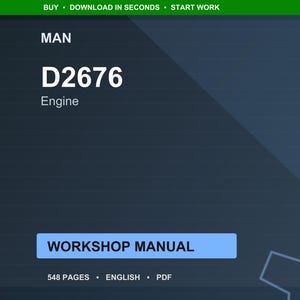 Man D2676 Engine Workshop Manual PDF | Service Repair | Instant Download image 1