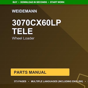 Weidemann 3070Cx60lp テレスコピックホイールローダー パーツマニュアル PDF | 図解カタログ | 即時ダウンロード 画像 1