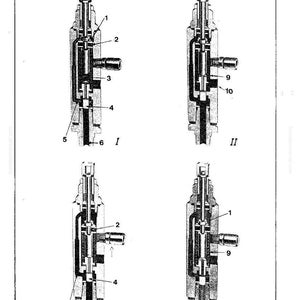 May include: Technical diagram of a Mannesmann Demag component, with four detailed cross-sectional views labelled I to IV. The diagram includes numbered parts and the year 1977.