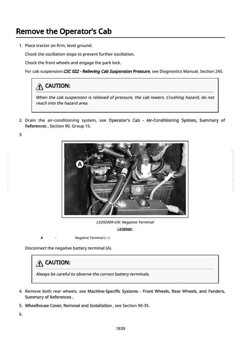 John Deere 6230R, 6250R traktor reparationsmanual PDF | Serviceverkstad | Direkt nedladdning bild 10