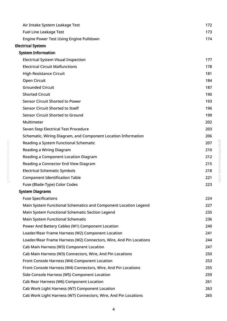 May include: A manual page detailing automotive electrical system tests, diagrams, and component locations. The text includes terms such as "Electrical Circuit Malfunctions" and "Fuse Specifications."