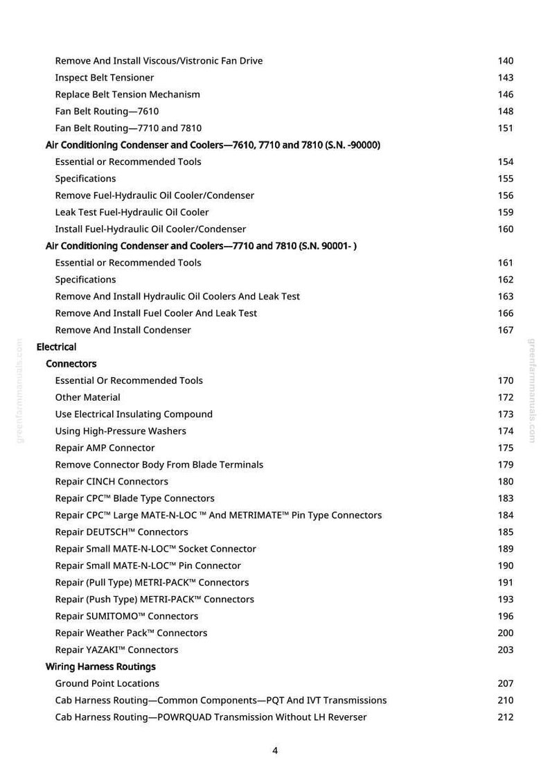 John Deere 7710, 7610, 7810 traktor reparationsmanual PDF | Serviceverkstad | Direkt nedladdning bild 2