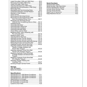 John Deere 1355, 1365, 1465 gräsklippare bruksanvisning PDF | Användarhandbok | Direkt nedladdning bild 7